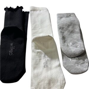 Wilfred and TNA bundle Black, White, and Gray Socks Set